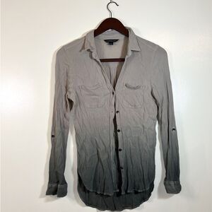 Rock and republic women's long sleeve button up shirt